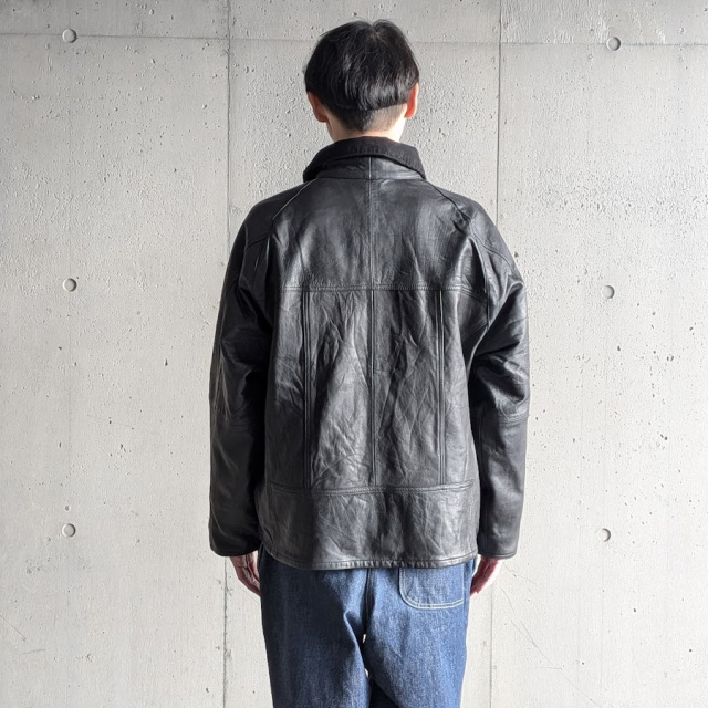 YOUSED (ユーズド) [ LEATHER DRIVERS JACKET ] リメイク レザー
