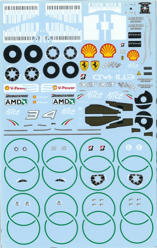 エッフェアルテフィーチェ 1/20 フェラーリ F60 リペイントデカール