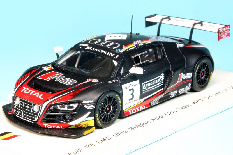 スパーク 1/43 アウディ R8 LMS スパ 24h 2014 3rd No.3 SB073
