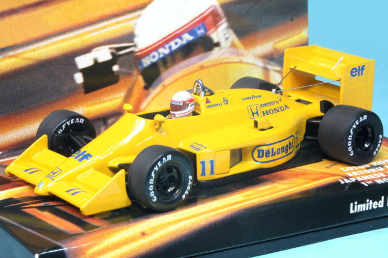 ミニチャンプス 1/43 ロータス ホンダ 99T 日本GP 1987 中嶋悟