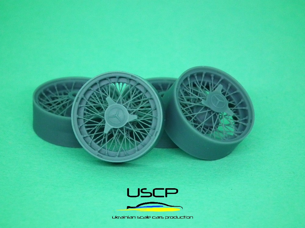 USCP 1/24 16インチ メルセデスベンツ 300 SLR ホイールセット 24P178