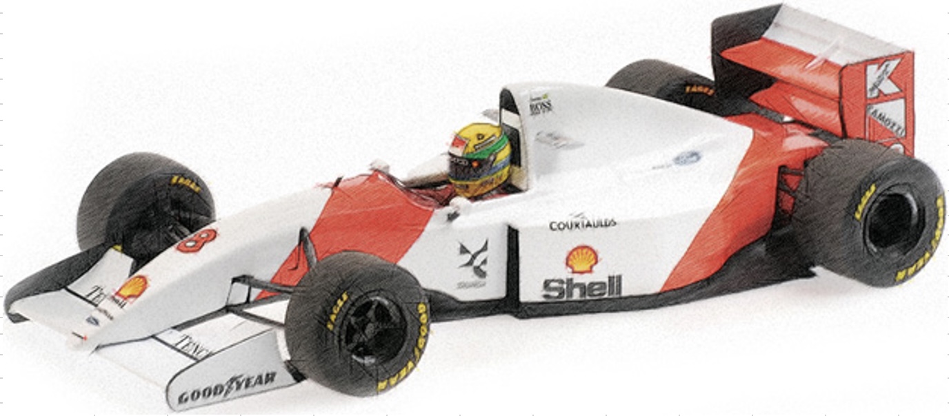 予約] ミニチャンプス 1/43 マクラーレン フォード MP4/8 A.セナ