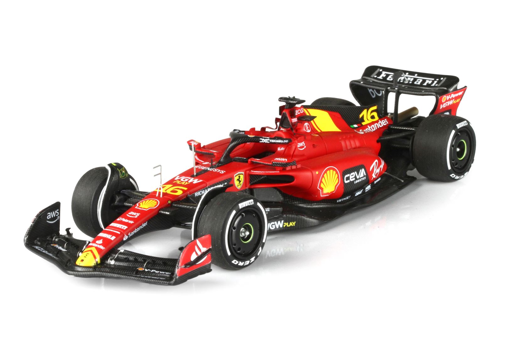 予約] BBR 1/18 フェラーリ SF-23 イタリア GP 2023 C.ルクレール 台座