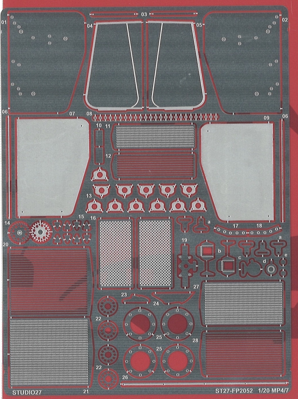 スタジオ27 1/20 マクラーレン MP4/7 グレードアップパーツ タミヤ対応