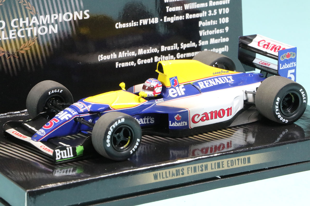 ミニチャンプス 1/43 ウィリアムズ FW14B ルノー 1992 ワールド