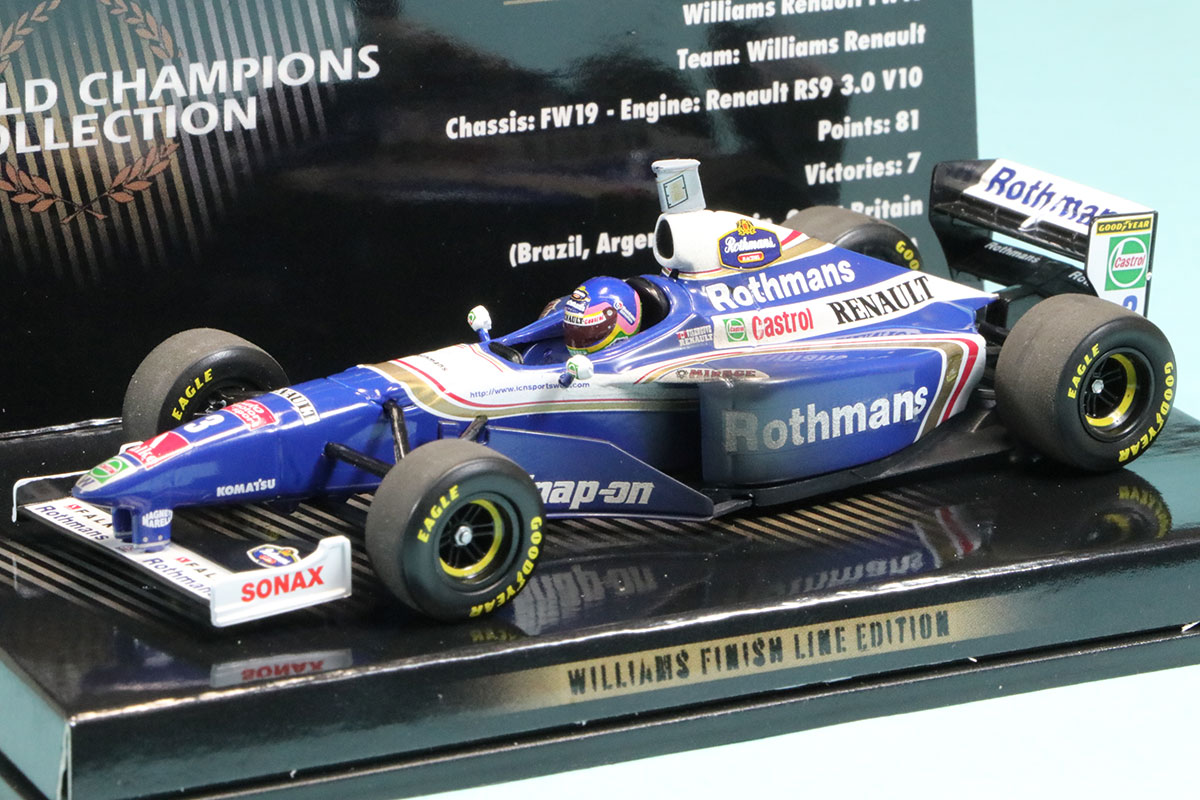 予約] ミニチャンプス 1/43 ウィリアムズ FW19 ルノー 1997 ワールド