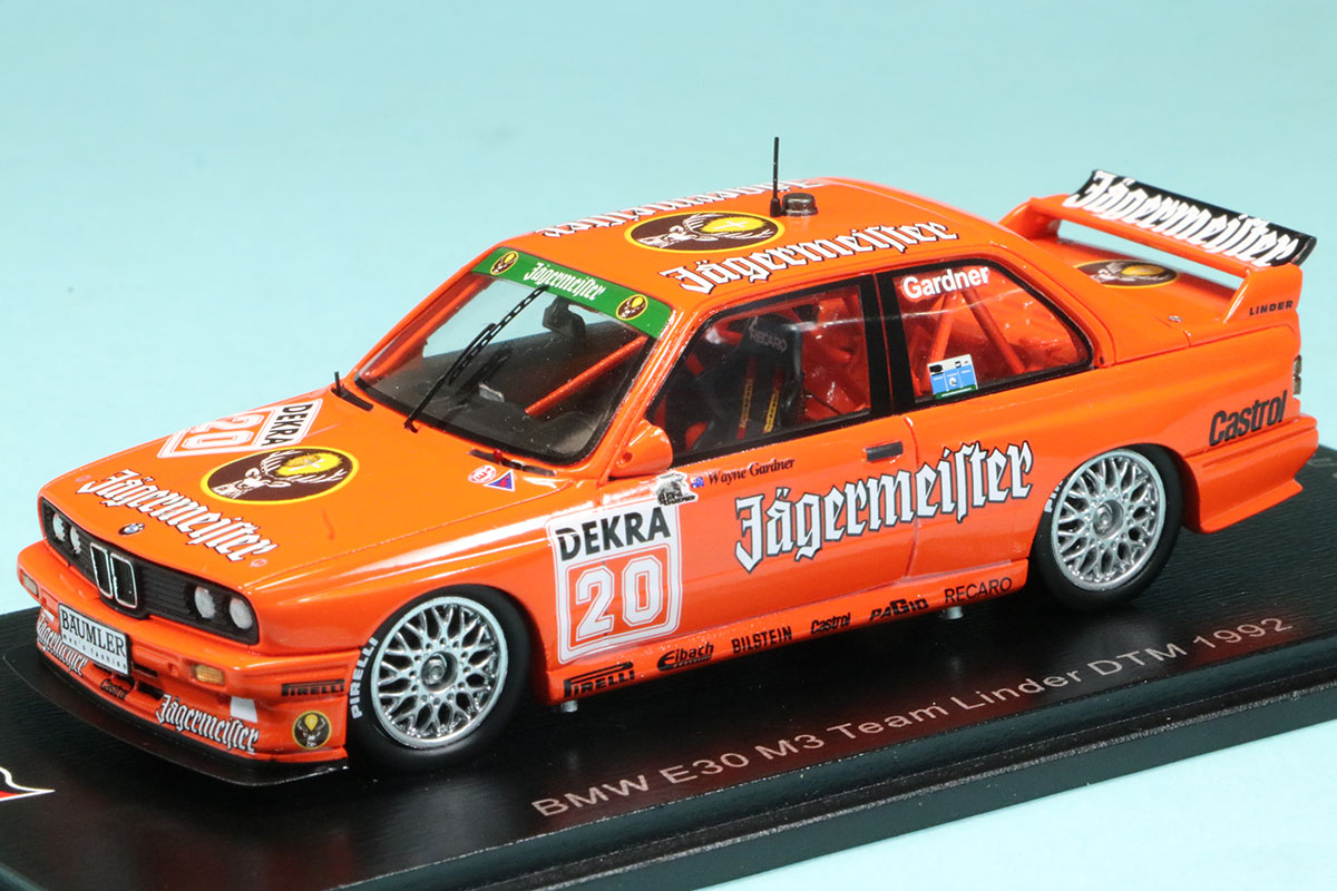 スパーク 1/43 BMW E30 DTM イェーガーマイスター 1992 No.20 SG605