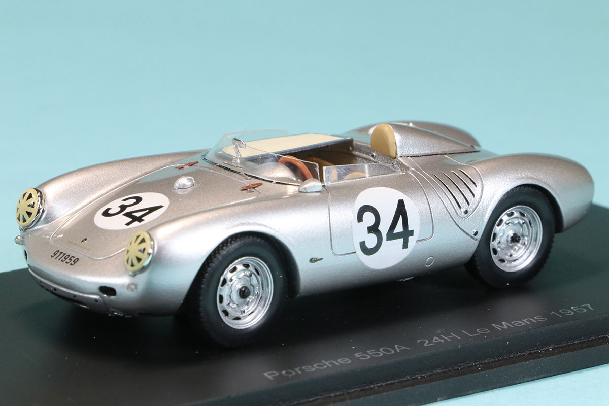 スパーク 1/43 ポルシェ 550A ルマン 1957 No.34 S9721 ミニカー