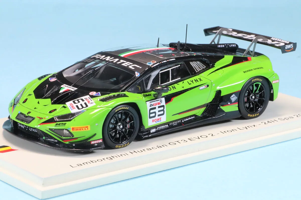 スパーク 1/43 ランボルギーニ ウラカン GT3 EVO 2 No.63 Iron Lynx