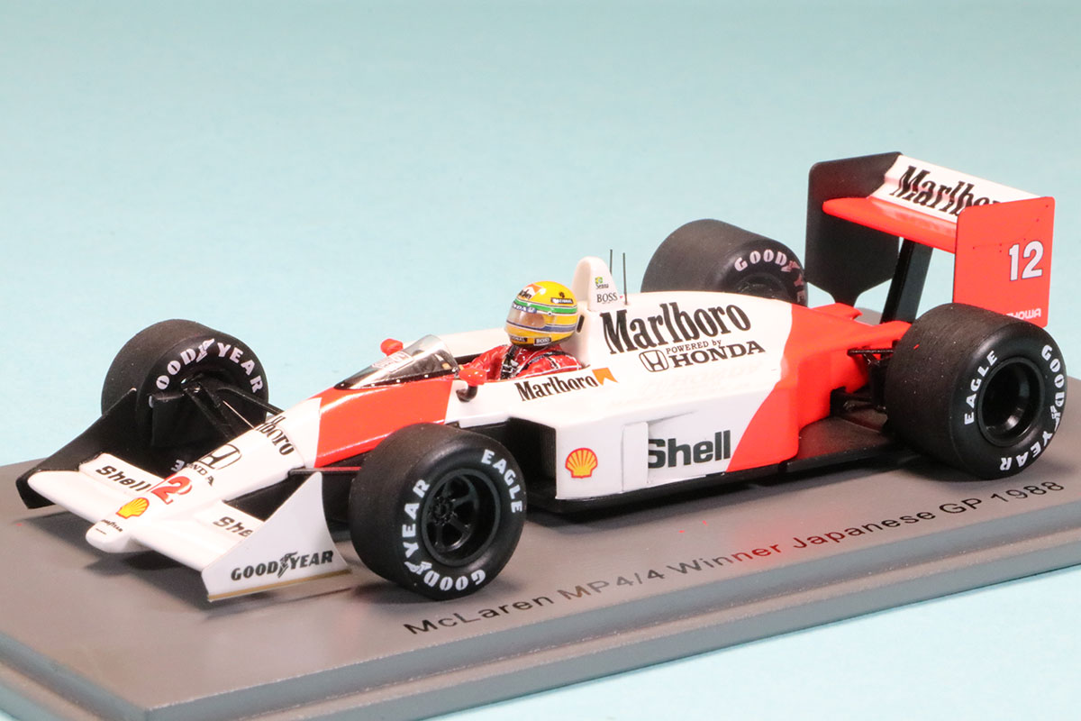 スパーク 1/43 マクラーレン MP4/4 日本GP 1988 Winner A.セナ