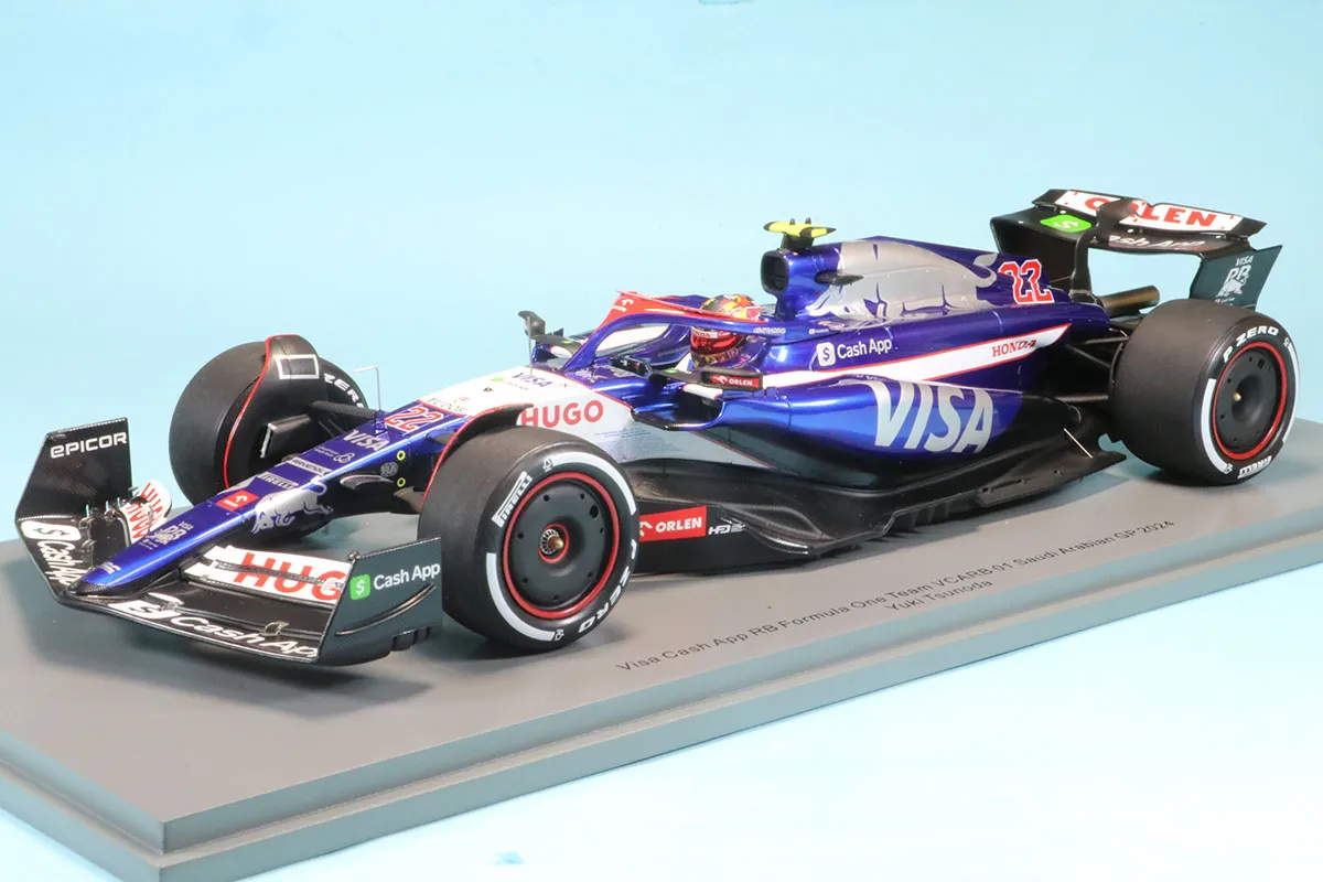スパーク 1/18 ビザ RB VCARB01 サウジアラビアGP 2024 角田裕毅