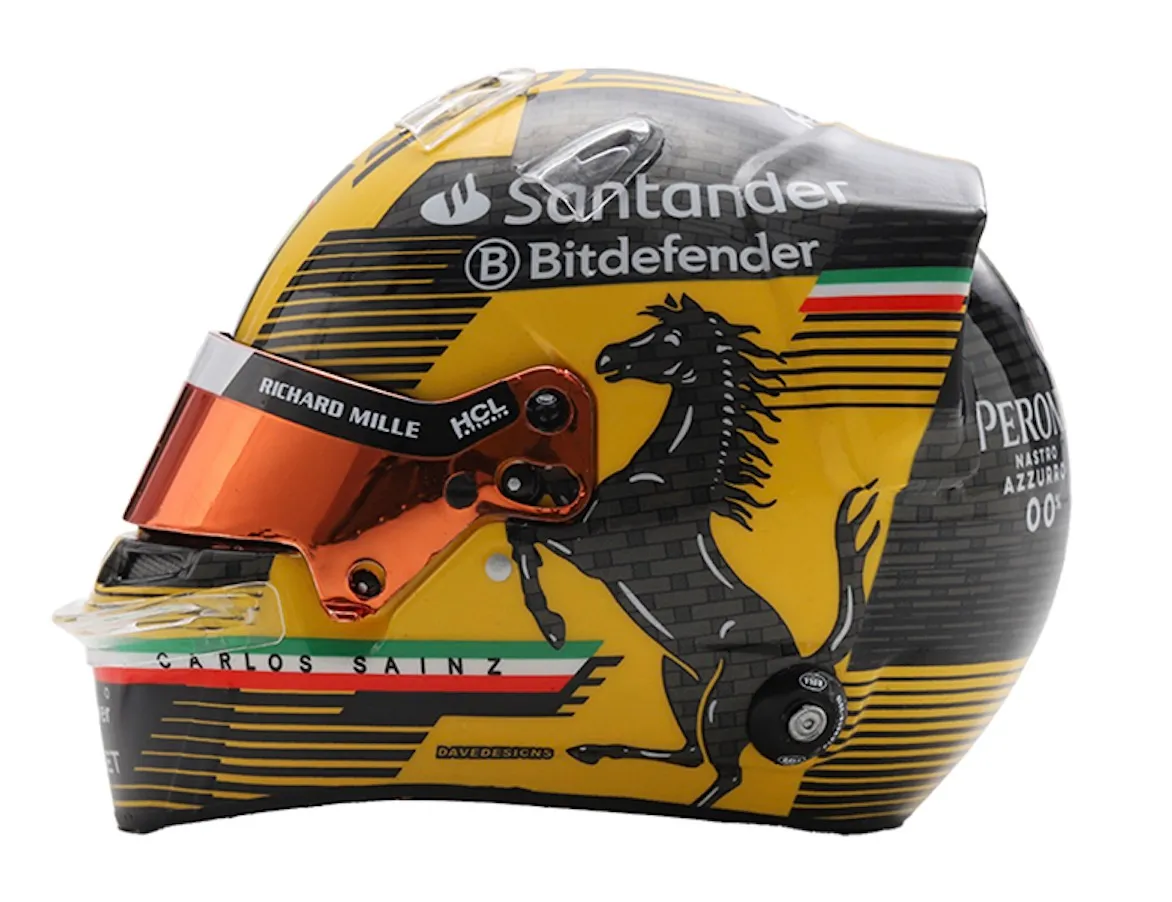 予約] ルックスマート 1/5 ヘルメット C.サインツ イタリアGP 2024