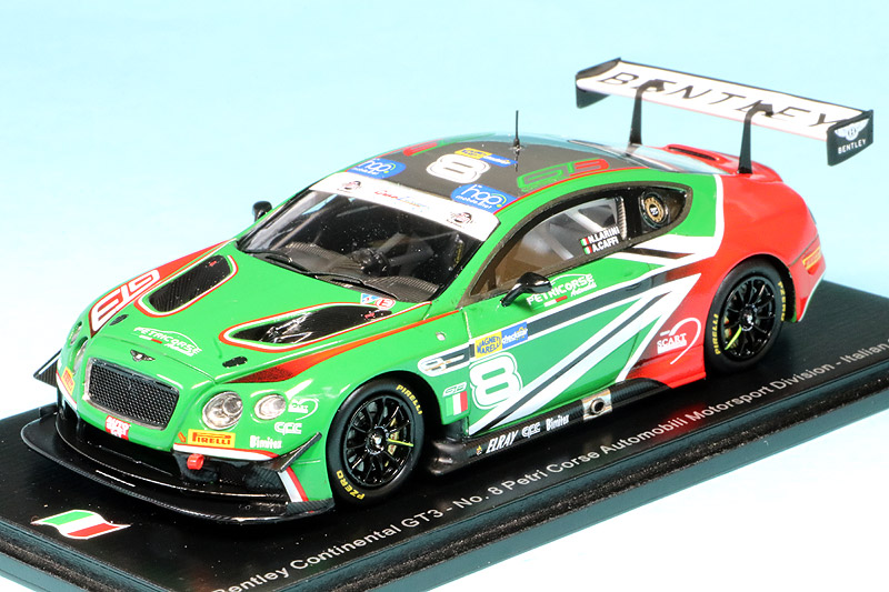 スパーク 1/43 ベントレー コンチネンタル GT3 イタリア GT 2018 No.8