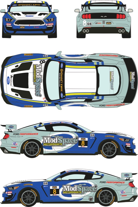 レーシングデカールズ 1/24 フォード マスタング GT4 IMSA
