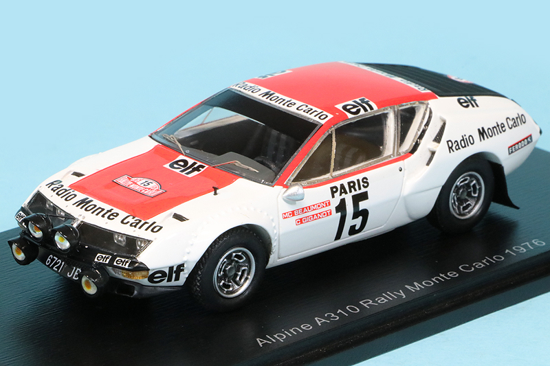 スパーク 1/43 アルピーヌ A310 モンテカルロラリー 1976 No.15 S5470