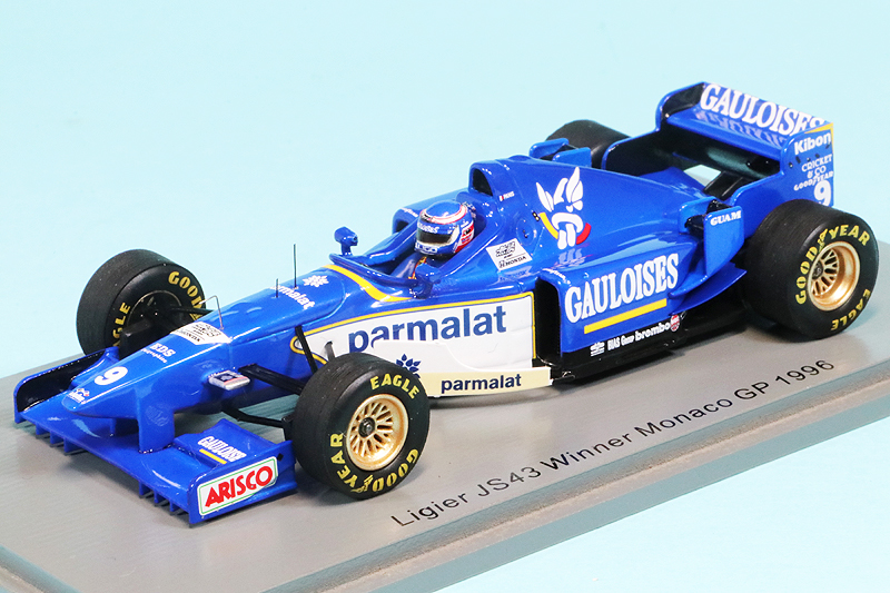 スパーク 1/43 リジェ JS43 無限ホンダ モナコGP 1996 Winner O.パニス