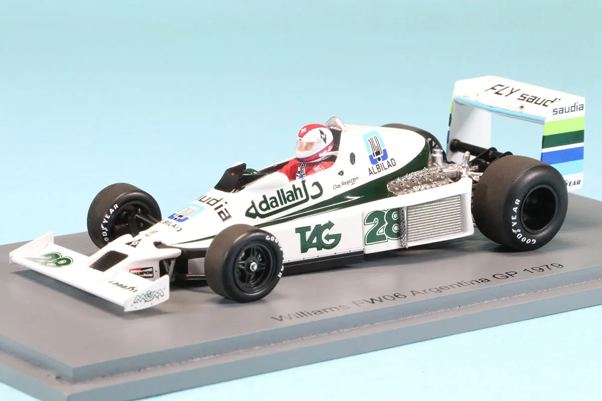 スパーク 1/43 ウィリアムズ FW06 No.28 アルゼンチンGP 1979 クレイ