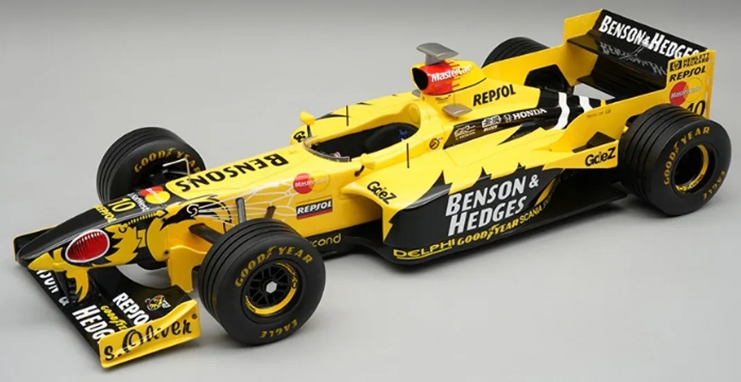 予約] テクノモデル 1/18 ジョーダンホンダ 198 No.10 1998