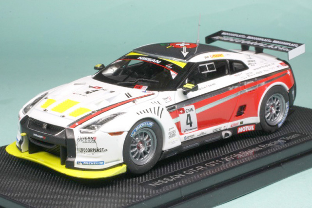 44103 - エブロ 1/43 ニッサン GT-R ブラックエディション 2007 レッド
