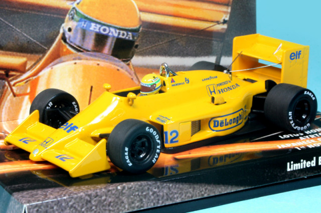 ミニチャンプス 1/43 ロータス ホンダ 99T 日本GP 1987 中嶋悟