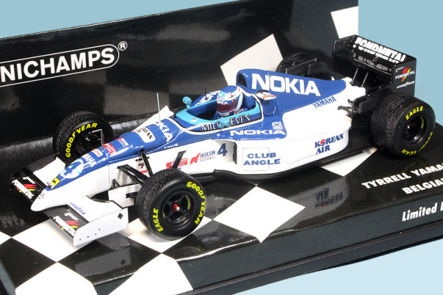 ミニチャンプス 1/43 ティレル ヤマハ 023 ベルギーGP 1995 M.サロ