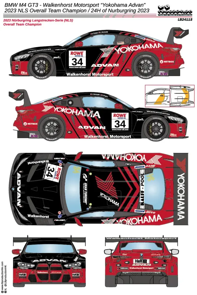 LBプロダクション 1/24 BMW M4 GT3 