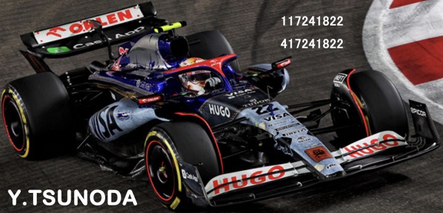 予約] ミニチャンプス 1/43 ビザ キャッシュ RB VCARB 01 角田裕毅