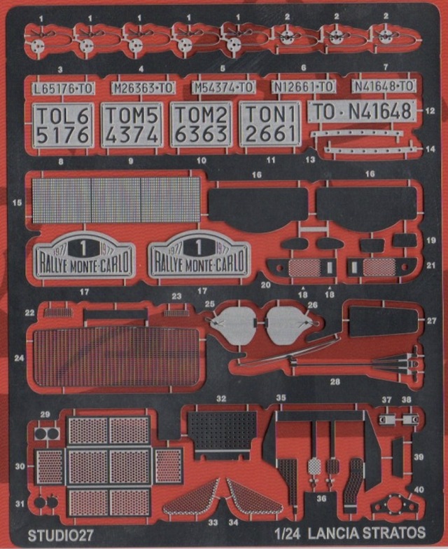 スタジオ27 1/24 ランチア ストラトス ディティールアップパーツ