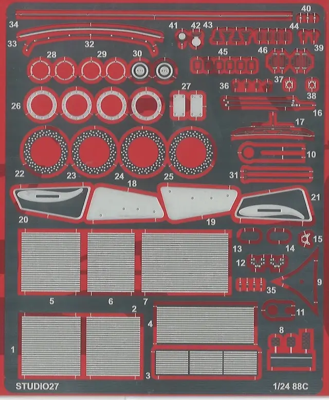 イタレリ 1/24 プラモデル BMW M1 プロカー 1979 日本語組み立て説明書