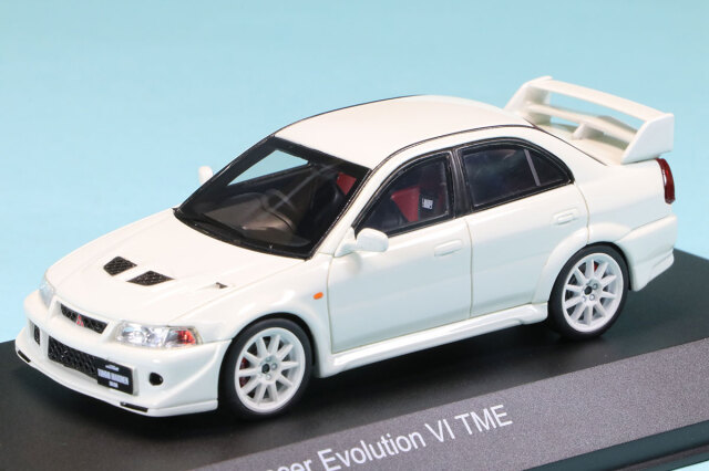 京商 1/43 ミツビシ ランサー エボリューション VI TME ホワイト 限定
