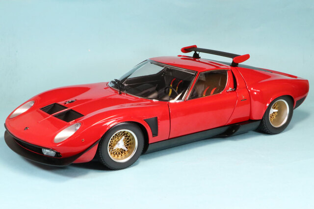 京商 1/64 ランボルギーニ カウンタック LP500S レッド ブンカ64