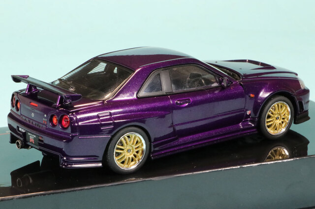 イクソ 1/43 ニッサン スカイライン GT-R R34 2002 メタリックパープル