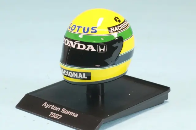 ミニチャンプス 1/10 ヘルメット A.セナ 1985 540388512 ミニカー