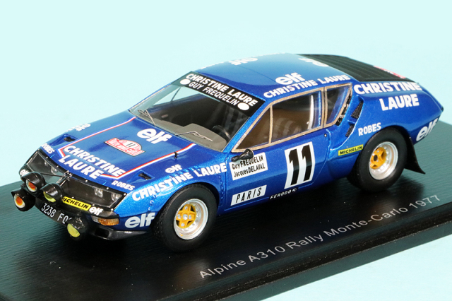 スパーク 1/43 アルピーヌ A310 モンテカルロラリー 1977 No.11 S5469