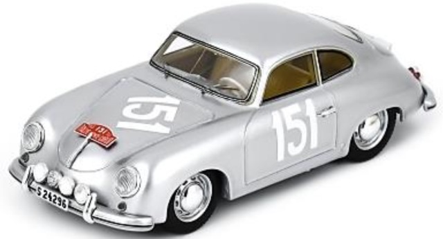予約] スパーク 1/43 ポルシェ 356 1300 モンテカルロ ラリー 1955 No