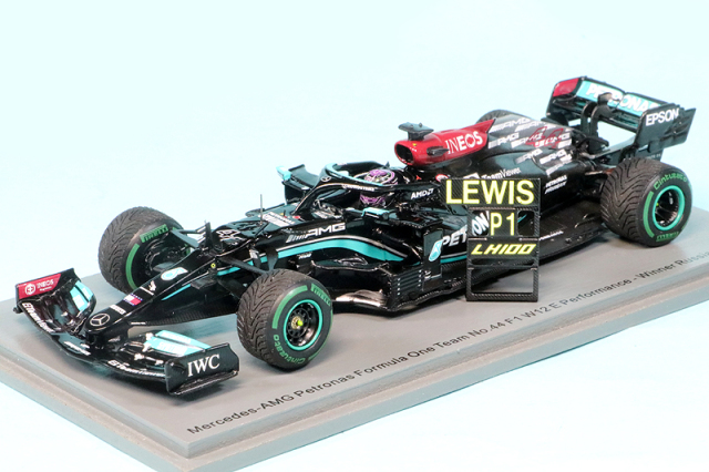 スパーク 1/43 メルセデス AMG W12 ロシアGP 2021 Winner L.ハミルトン