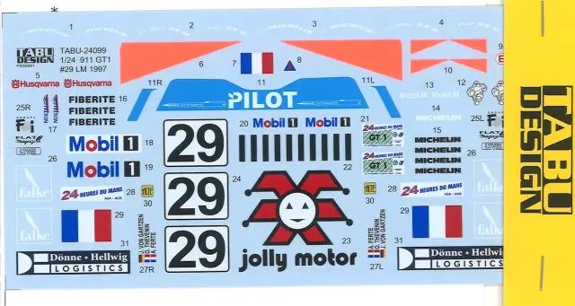 タブデザイン 1/24 ポルシェ 911 GT1 