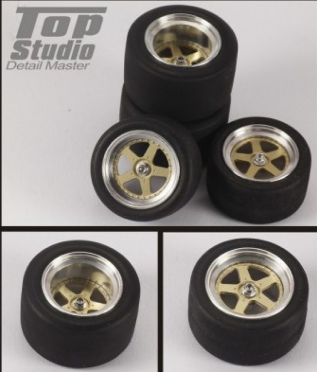 トップスタジオ 1/24 マツダ 787B用 ホイールセット (タミヤ対応