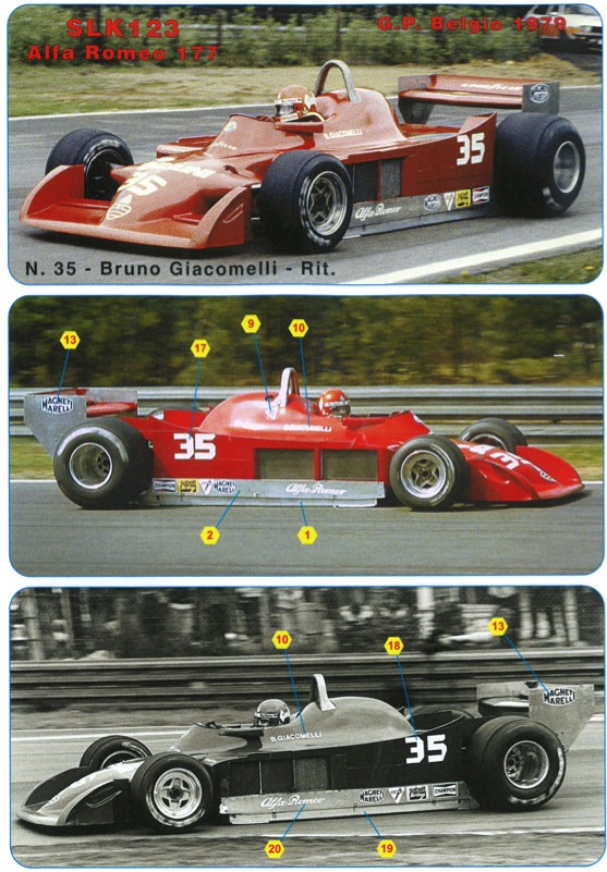 タメオ 1/43 メタルキット アルファロメオ 177 ベルギーGP 1979