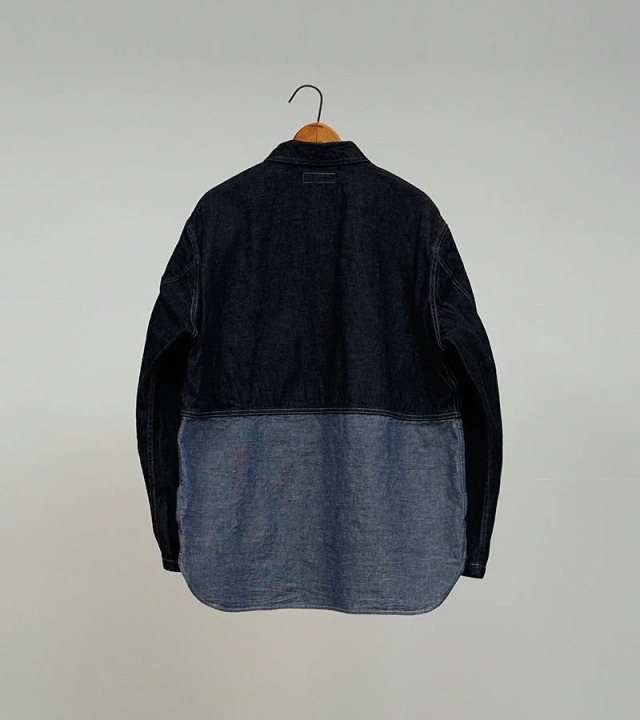 80490010015 Nigel Cabourn UTILITY SHIRT TYPE2 - 10oz DENIM