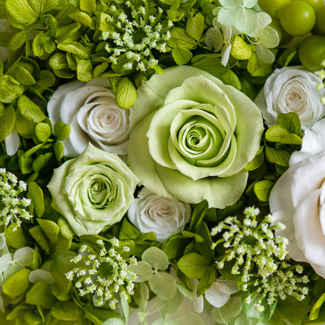 マスカットグリーン（プリザーブドフラワー）