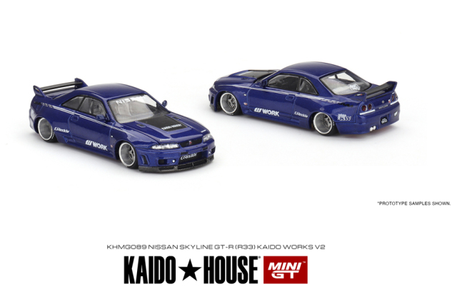 MINI GT 1/64 Nissan スカイライン GT-R R33 Kaido Works V2(右