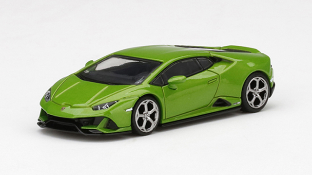 MINI GT 1/64 ランボルギーニ ウラカン EVO Verde Mantis(グリーン)(右