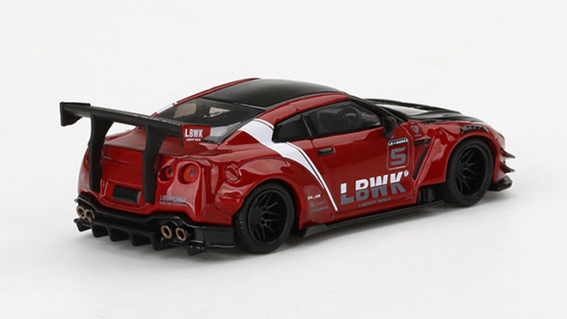 MINI GT 1/64 LB☆WORKS Nissan GT-R R35 タイプ2 リアウイング