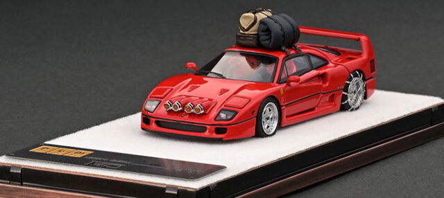 PGM 1/64 フェラーリ F40 Snow Drift Version （レッド）