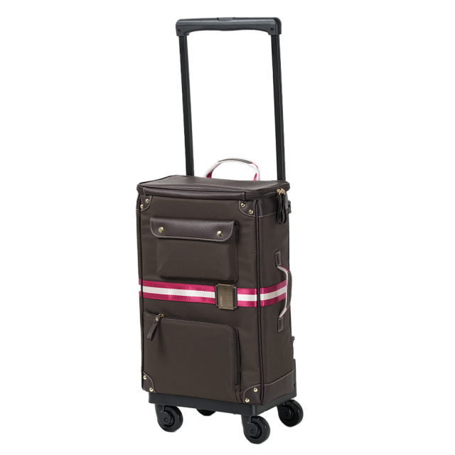 D-575 バニティートラベル L21 ブラウン <4輪ストッパー>