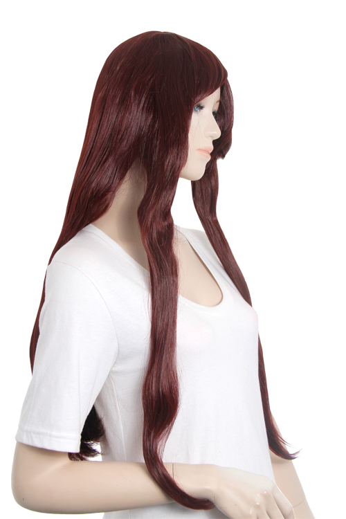 ストロベリーブラウン】ロングストレート【ウィッグ】【高品質コスプレ