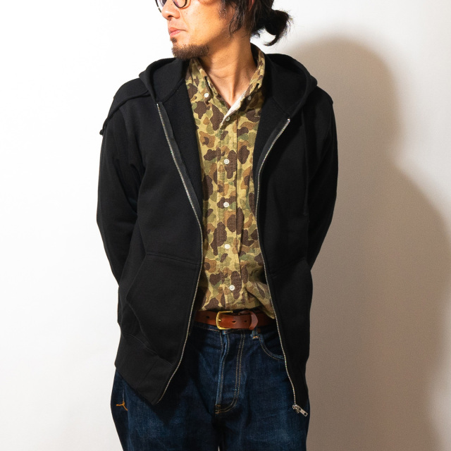 男の修行ジップアップパーカー