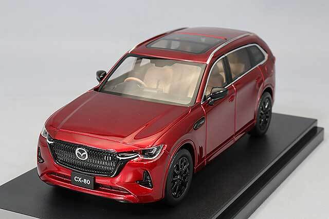 ハイストーリー 1/43 マツダ CX-80 2024 ソウルレッドクリスタルメタリック
