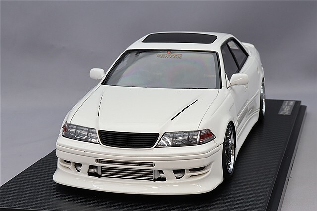 イグニッションモデル 1/18 VERTEX JZX100 マークII ホワイト/WORK